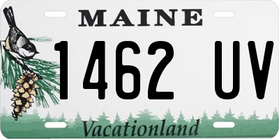 ME license plate 1462UV