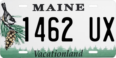 ME license plate 1462UX