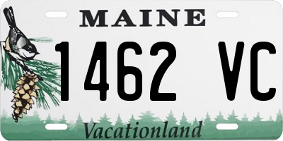 ME license plate 1462VC