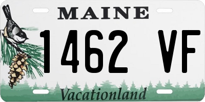 ME license plate 1462VF