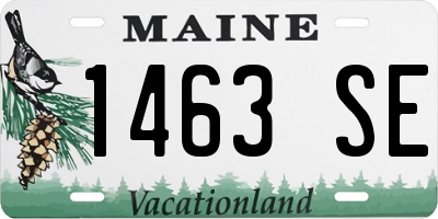 ME license plate 1463SE