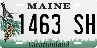 ME license plate 1463SH