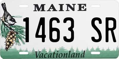 ME license plate 1463SR