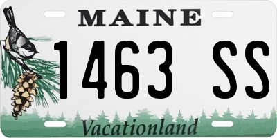 ME license plate 1463SS
