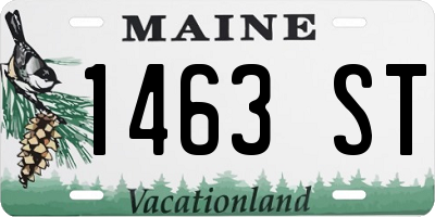 ME license plate 1463ST