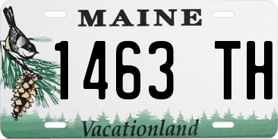 ME license plate 1463TH
