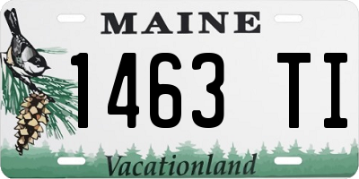 ME license plate 1463TI