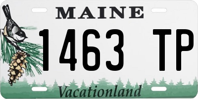 ME license plate 1463TP