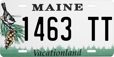 ME license plate 1463TT