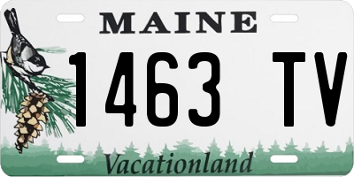 ME license plate 1463TV