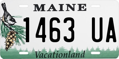 ME license plate 1463UA