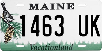 ME license plate 1463UK