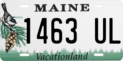 ME license plate 1463UL