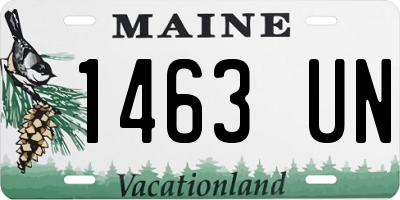 ME license plate 1463UN