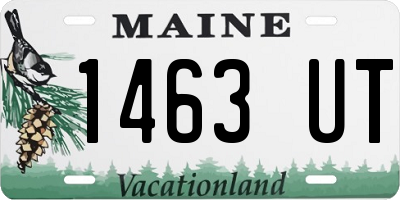 ME license plate 1463UT