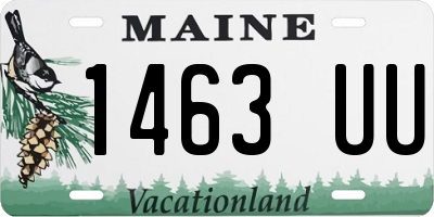 ME license plate 1463UU