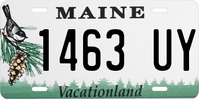 ME license plate 1463UY