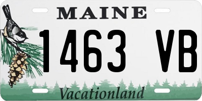ME license plate 1463VB