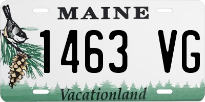 ME license plate 1463VG
