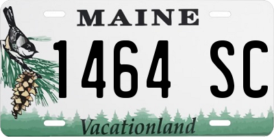 ME license plate 1464SC