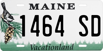 ME license plate 1464SD