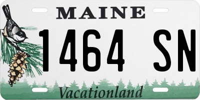ME license plate 1464SN