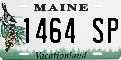 ME license plate 1464SP
