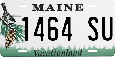 ME license plate 1464SU