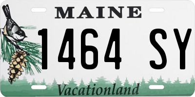 ME license plate 1464SY