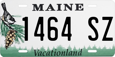 ME license plate 1464SZ