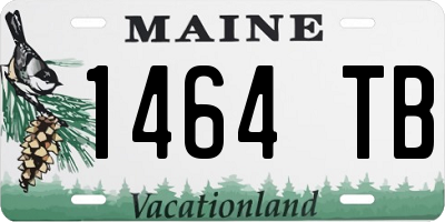 ME license plate 1464TB