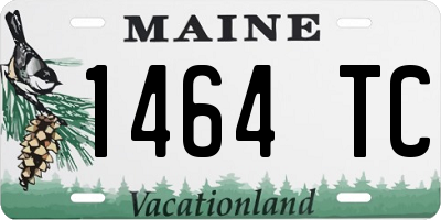 ME license plate 1464TC