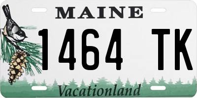 ME license plate 1464TK