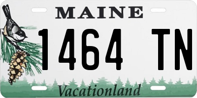 ME license plate 1464TN