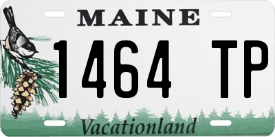 ME license plate 1464TP