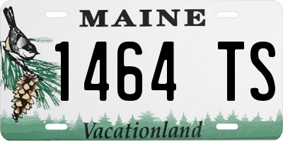 ME license plate 1464TS