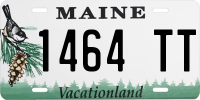ME license plate 1464TT