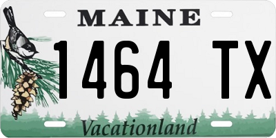 ME license plate 1464TX