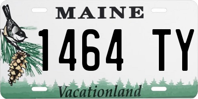 ME license plate 1464TY