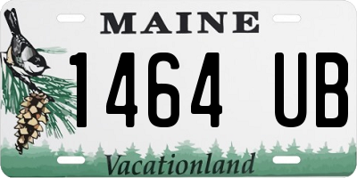 ME license plate 1464UB
