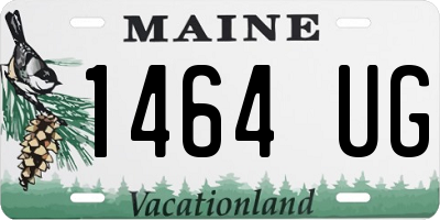 ME license plate 1464UG