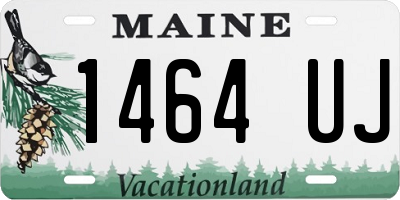 ME license plate 1464UJ