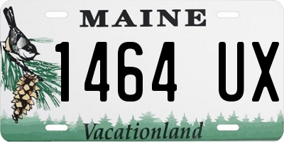 ME license plate 1464UX