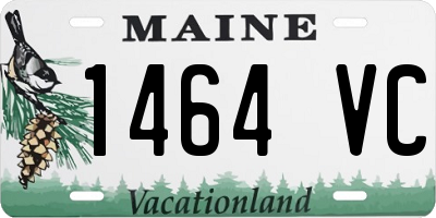 ME license plate 1464VC