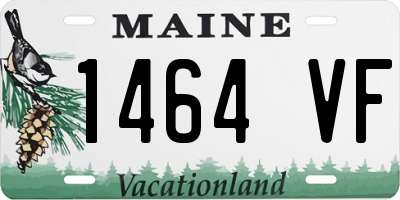 ME license plate 1464VF