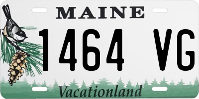 ME license plate 1464VG