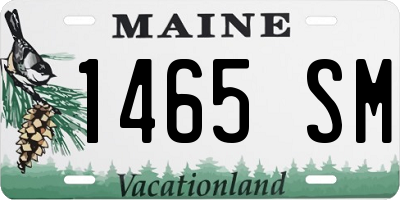 ME license plate 1465SM