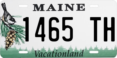 ME license plate 1465TH