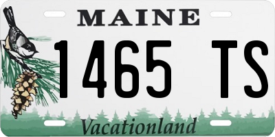 ME license plate 1465TS