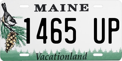 ME license plate 1465UP